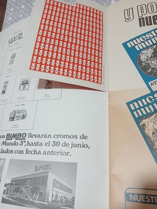 Álbum Cromos Bimbo 1969 Nuestro Mundo.