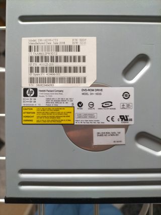 Lector CD DVD para ordenador.r