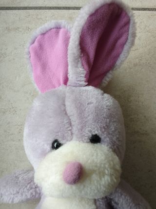 1 peluche coniglietto e 1 papera