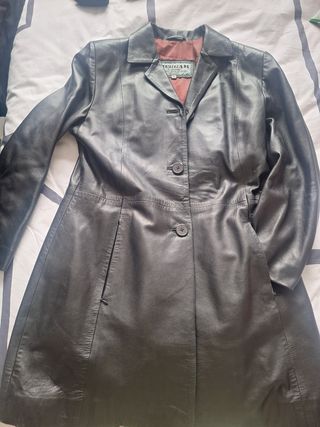 Cazadora 3/4 cuero. Talla M