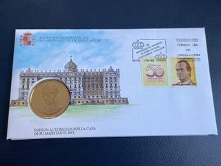 PLATA Conmemorativa 50 Aniversario S.M. D Juan C