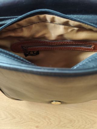 Bolso piel auténtica (cuero) negro