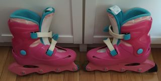 Patines en linea rosa talla 34