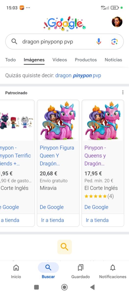 Dragón y reina de PinyPon