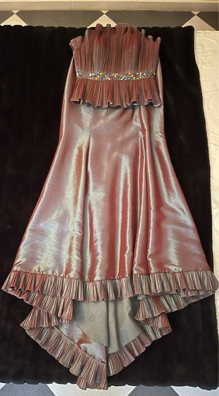 Vestido de fiesta organzza