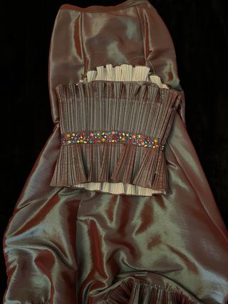 Vestido de fiesta organzza