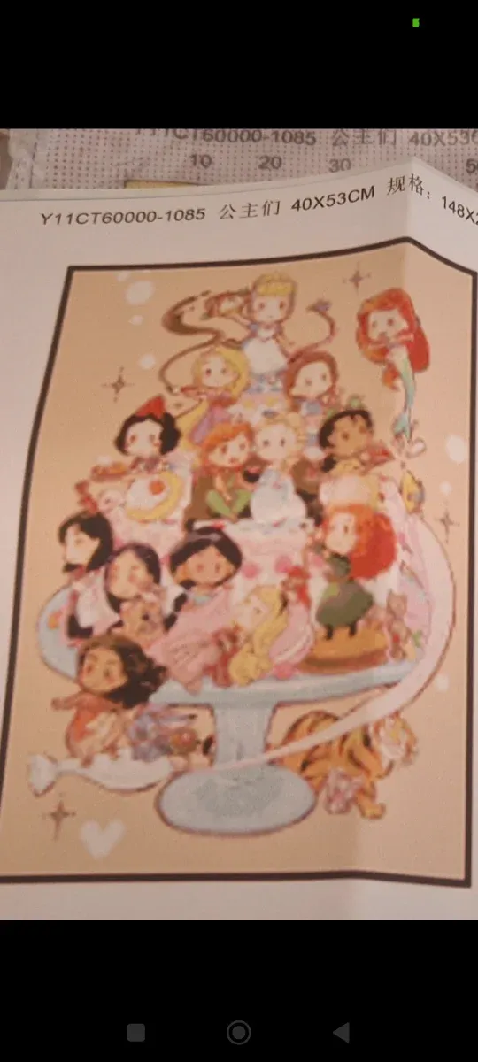 Kit punto de cruz, nuevo