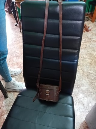 Minocular con funda piel militares