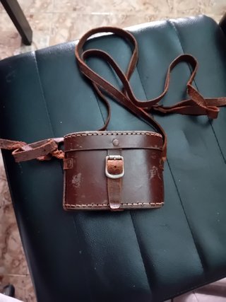Minocular con funda piel militares