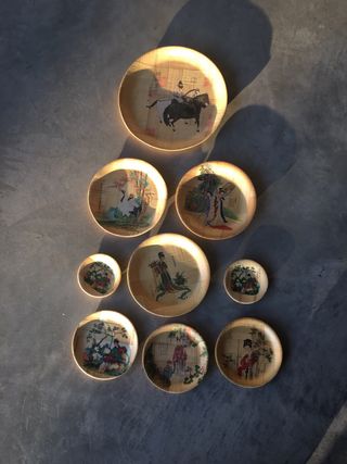 Piatti bamboo vintage