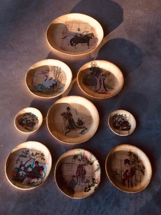 Piatti bamboo vintage