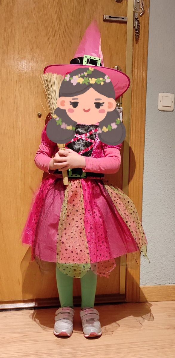 Disfraz bruja talla 3-4 años
