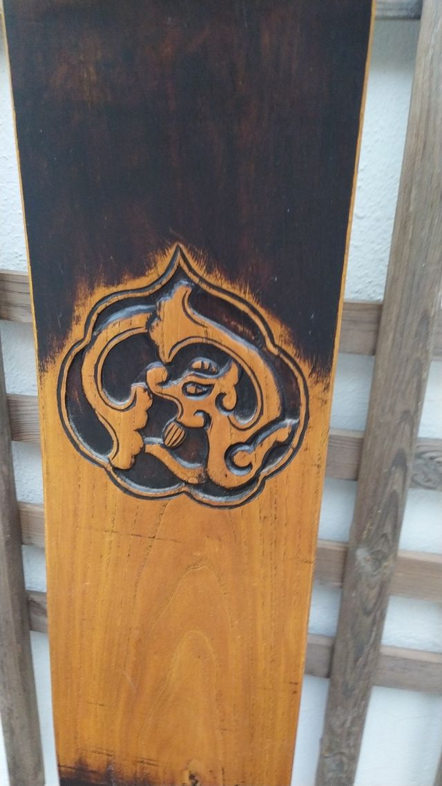 4 sillas antiguas japonesas marrones