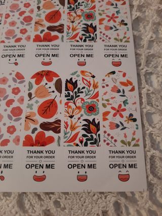 20 etiquetas de Agradecimento envios.