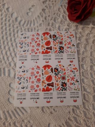 20 etiquetas de Agradecimento envios.