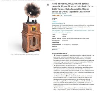 Radio de madera
