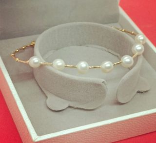 Pulsera de oro 18k y perlas australianas 
