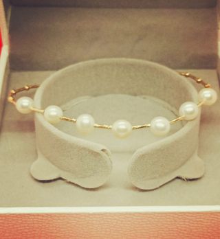 Pulsera de oro 18k y perlas australianas 
