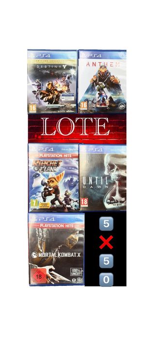  LOTE 5️⃣ JUEGOS DE PS4. 5️⃣x4️⃣0️⃣€