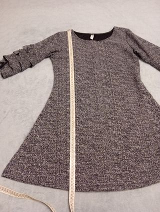 Vestito invernale con volant alle