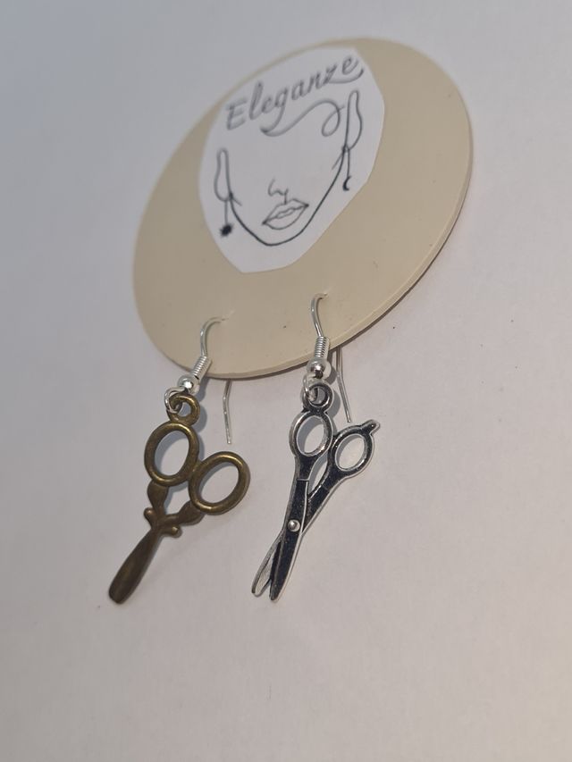 Orecchini forbici parrucchiera