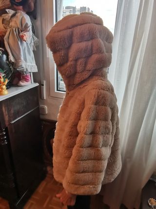 Chaqueta imitación piel S. Blanco roto
