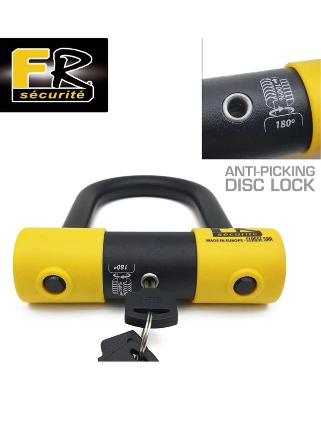FR SECURITE FR85120 Candado Moto U Alta Seguridad