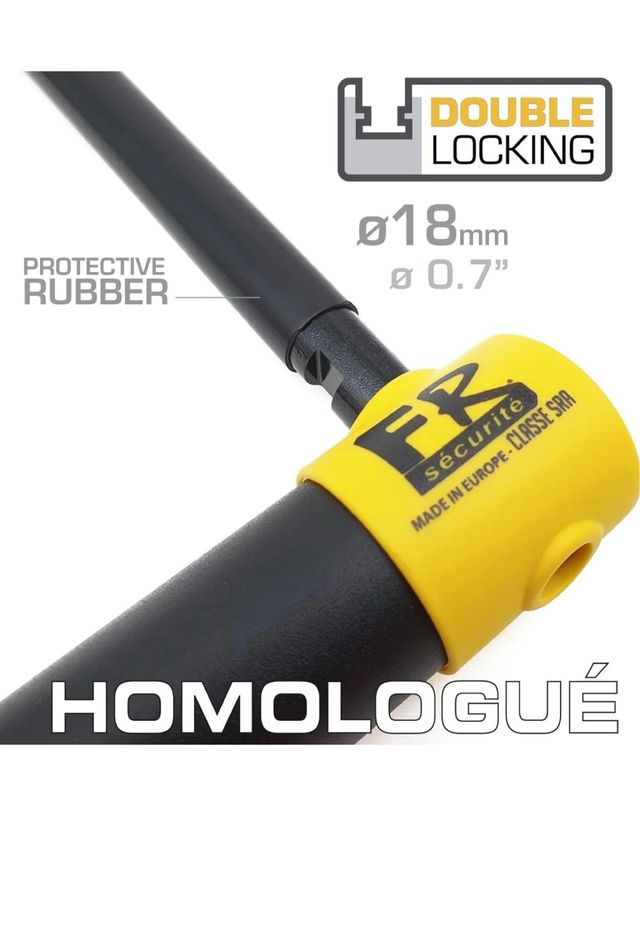 FR SECURITE FR85120 Candado Moto U Alta Seguridad