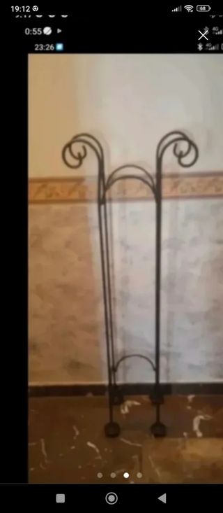 Columna para macetas de forja