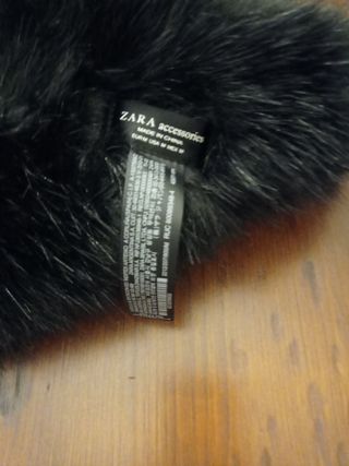 Cuello bufanda pelo zara