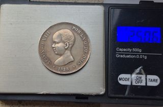 5 PESETAS PLATA ALFONSO XIII 1888 MP M !