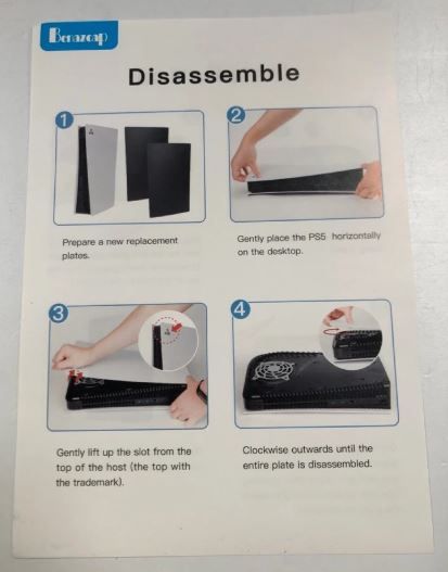 Carcasa PlayStation 5 VERSION DIGITAL NEGRA NUEVA