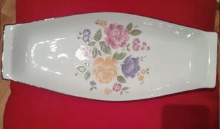 Bandeja y cubiertos porcelana Isard numerada