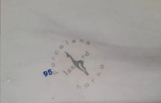 Bandeja y cubiertos porcelana Isard numerada