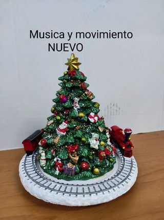 Arbol resina-tren 18 cm.musica movim. 