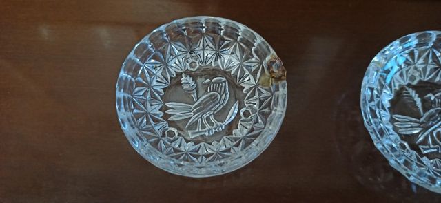 Ceniceros mini de cristal de roca