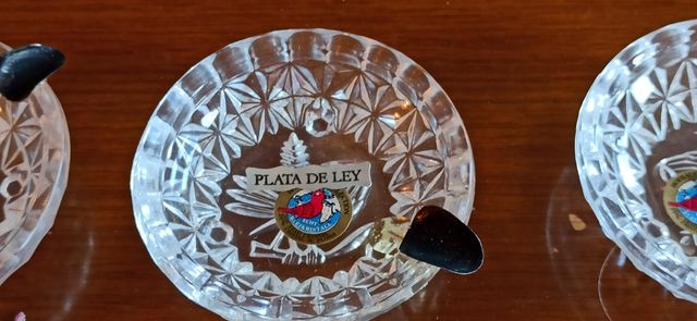 Ceniceros mini de cristal de roca