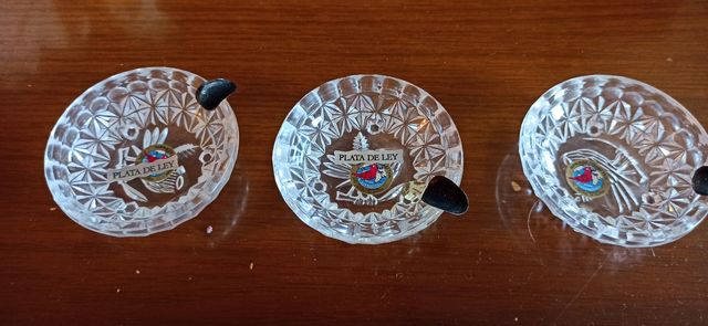 Ceniceros mini de cristal de roca