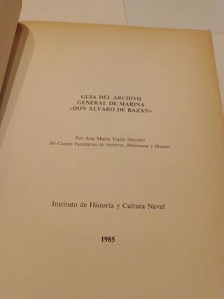 Guia  archivo museo "D. Álvaro de Bazan.