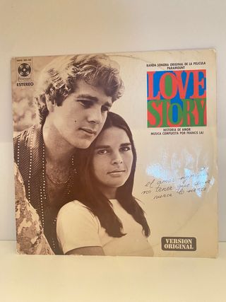 Disco de VINILO ORIGINAL de la banda sonora de la 