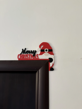 Adorno Navideño para Marco de Puerta con Papá Noel