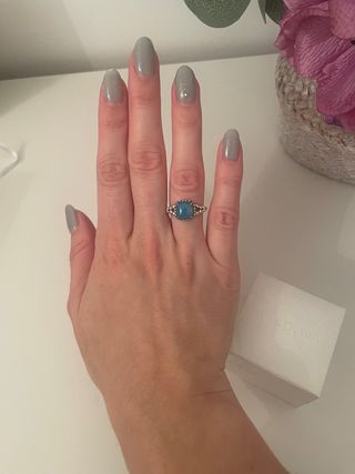 Anillo pandora piedra turquesa