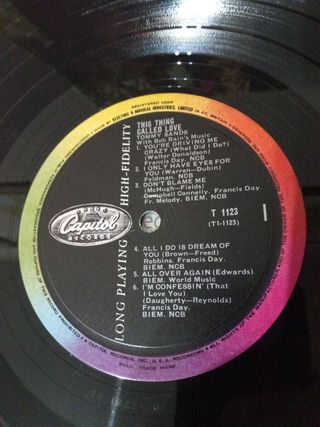 TOMMY SANDS DISCO VINILO CAPITOL RECORDS