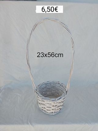 Cesta mimbre artesanal (tenemos varias)