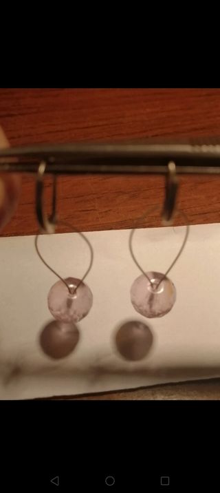 Pendientes con bola cristal