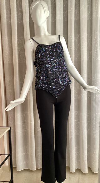 TOP DE SEDA Y LENTEJUELAS “Frank Usther”_ 116 €