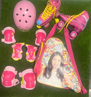 Patines Infantiles Talla 36-37 +Protecciones+Bolsa