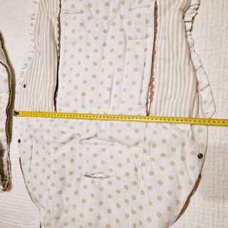 Saco universal silla paseo blanco y arena