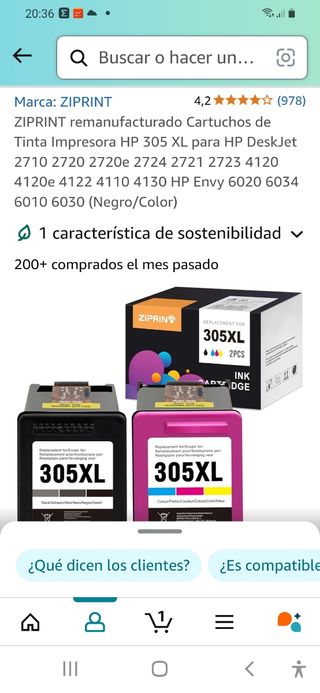 Tinta empresora HP
