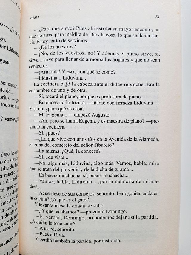 Niebla - Unamuno (edición de Germán Gullón) 
